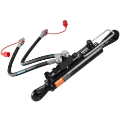 VEVOR Hydraulic Top Link Cat.1-1 (8-1/4 in, 18-1/8~26-3/8 in ), Hydraulic Cylinder with 2 Hoses & G3/8