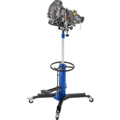 VEVOR Hydraulic Transmission Jack, 1660 lbs / 0.75 Ton Lifting Capacity Telescoping Transmission Jack with Foot Pedal, 360° Swivel Wheel, 34.6-69.3 in High Lifting Height, Lift Hoist for Garage/Shop