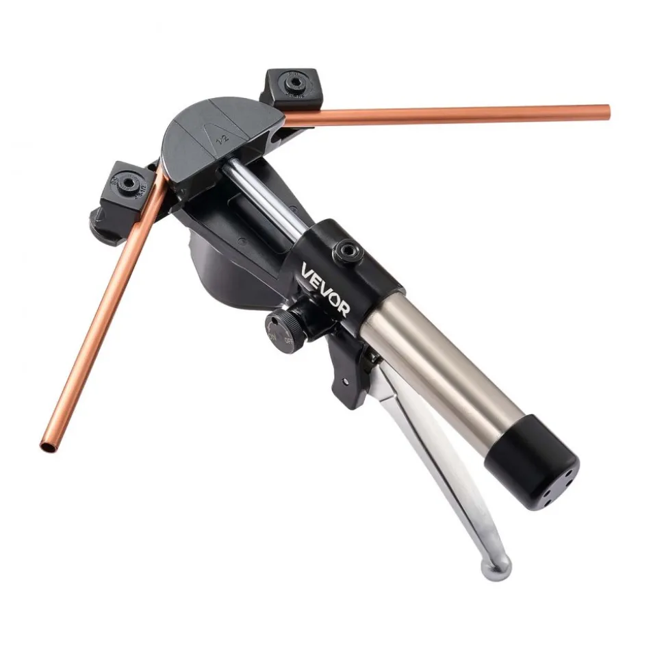 VEVOR Hydraulic Tubing Bender Kit, 1/4 to 7/8 Inch, Copper Tube Pipe Bender, Forward/Reverse HVAC Bending Tool Set, with 7 Aluminium Alloy Dies, for HVAC Air Conditioning Refrigeration Auto Repair