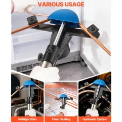 VEVOR Hydraulic Tubing Bender Kit, 1/4 to 7/8 Inch, Copper Tube Pipe Bender, HVAC Bending Tool Set, 90° Bend, with 7 Color Aluminium Alloy Dies, for HVAC Air Conditioning Refrigeration Auto Repair