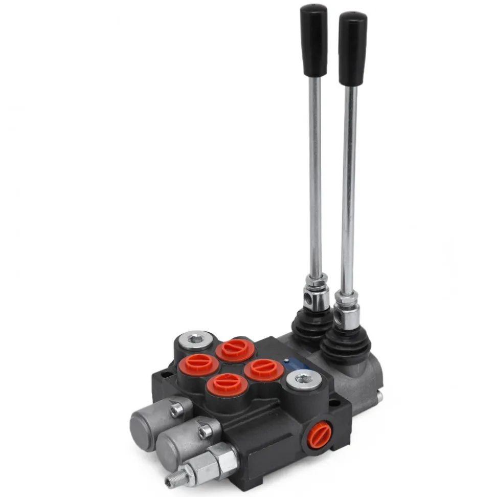VEVOR Hydraulic Valve 2 Spool Hydraulic Directional Control Valve 11gpm Hydraulic Control Valve Double Acting for Tractors Loaders Tanks