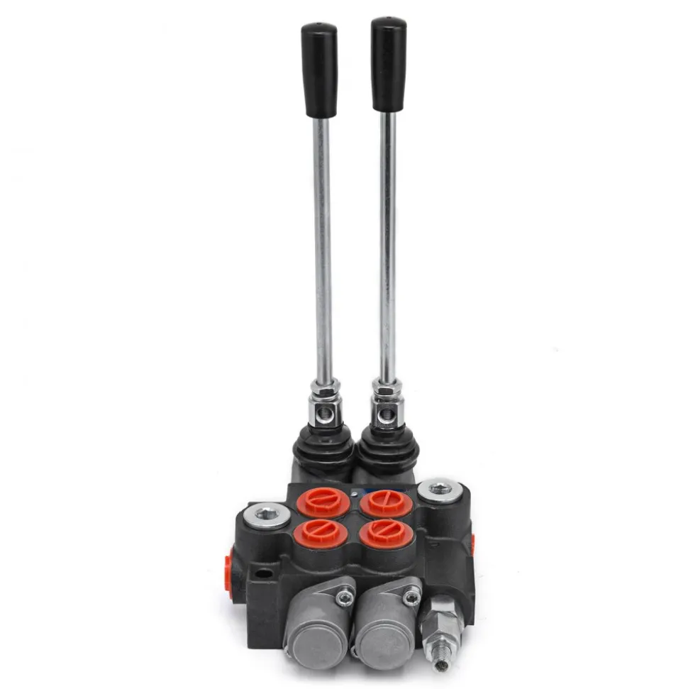 VEVOR Hydraulic Valve 2 Spool Hydraulic Directional Control Valve 11gpm Hydraulic Control Valve Double Acting for Tractors Loaders Tanks