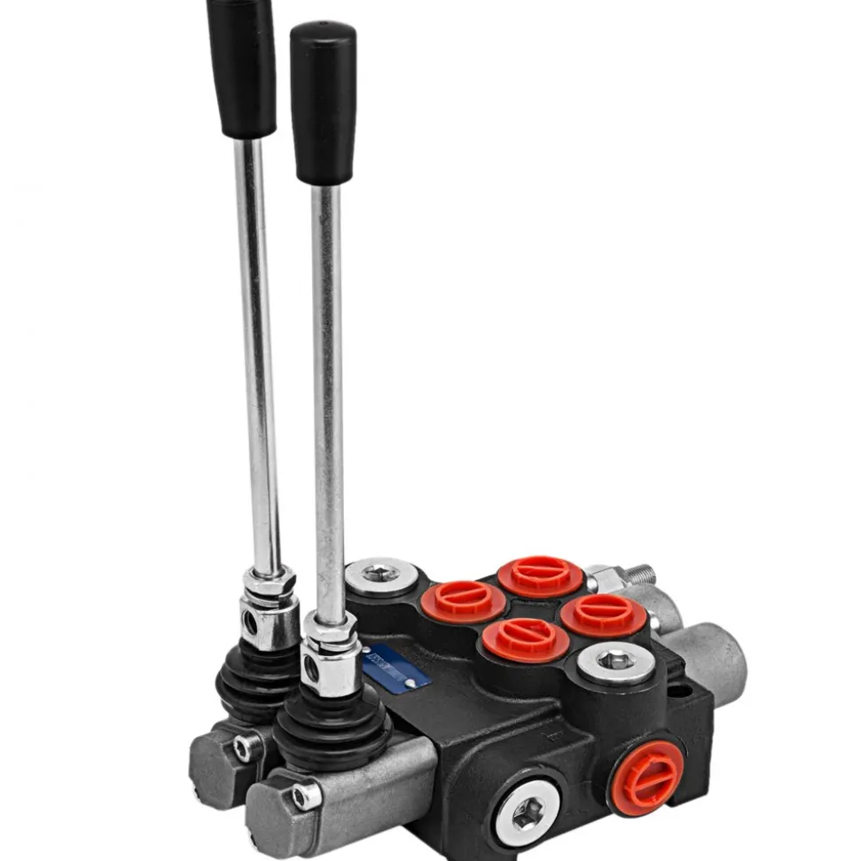 VEVOR Hydraulic Valve 2 Spool Hydraulic Directional Control Valve 11gpm Hydraulic Control Valve Double Acting for Tractors Loaders Tanks