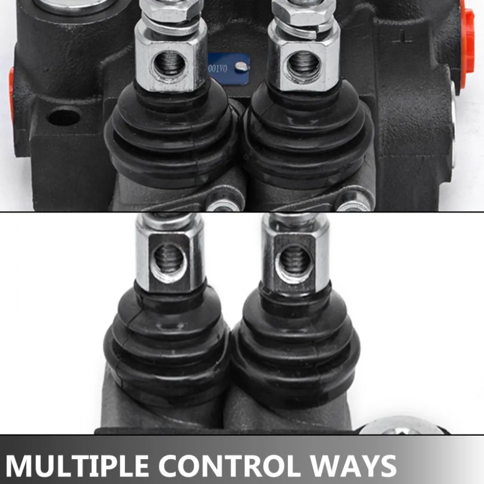 VEVOR Hydraulic Valve 2 Spool Hydraulic Directional Control Valve 11gpm Hydraulic Control Valve Double Acting for Tractors Loaders Tanks