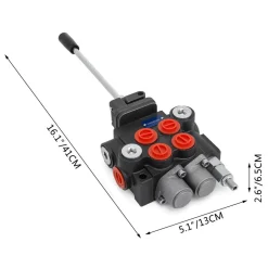 VEVOR Hydraulic Valve 2 Spool Hydraulic Joystick Control Valve 11gpm Hydraulic Directional Control Valve Double Acting for Tractors Loaders Tanks