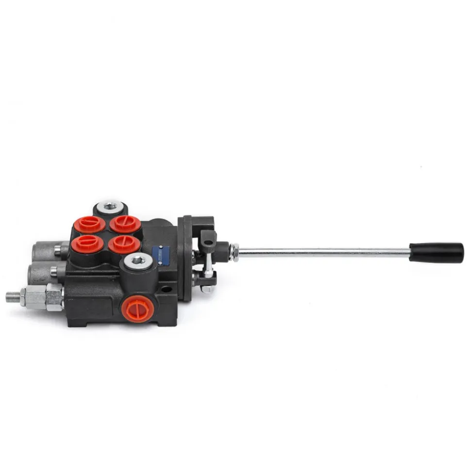 VEVOR Hydraulic Valve 2 Spool Hydraulic Joystick Control Valve 11gpm Hydraulic Directional Control Valve Double Acting for Tractors Loaders Tanks