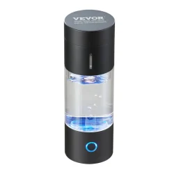 VEVOR Hydrogen Water Bottle Generator, 230 ml / 8.1 oz Capacity Portable Hydrogen Water Maker, SPE Technology Hydrogen Rich Water Ionizer Machine with Nasal Inhalation Tube and Self-Cleaning