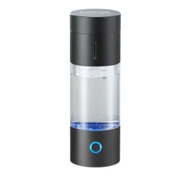 VEVOR Hydrogen Water Bottle Generator, 230 ml / 8.1 oz Capacity Portable Hydrogen Water Maker, SPE Technology Hydrogen Rich Water Ionizer Machine with Nasal Inhalation Tube and Self-Cleaning