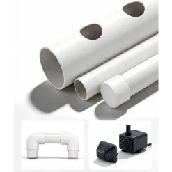 VEVOR Hydroponics Growing System Kit, 3-Tier 108 Sites UPVC Pipe Hydroponic Grow Kit with Timed Irrigation, Thickened Hydroponic Pipes, Indoor Home Garden Vegetable Planting Grow Kits for Fruit Herb