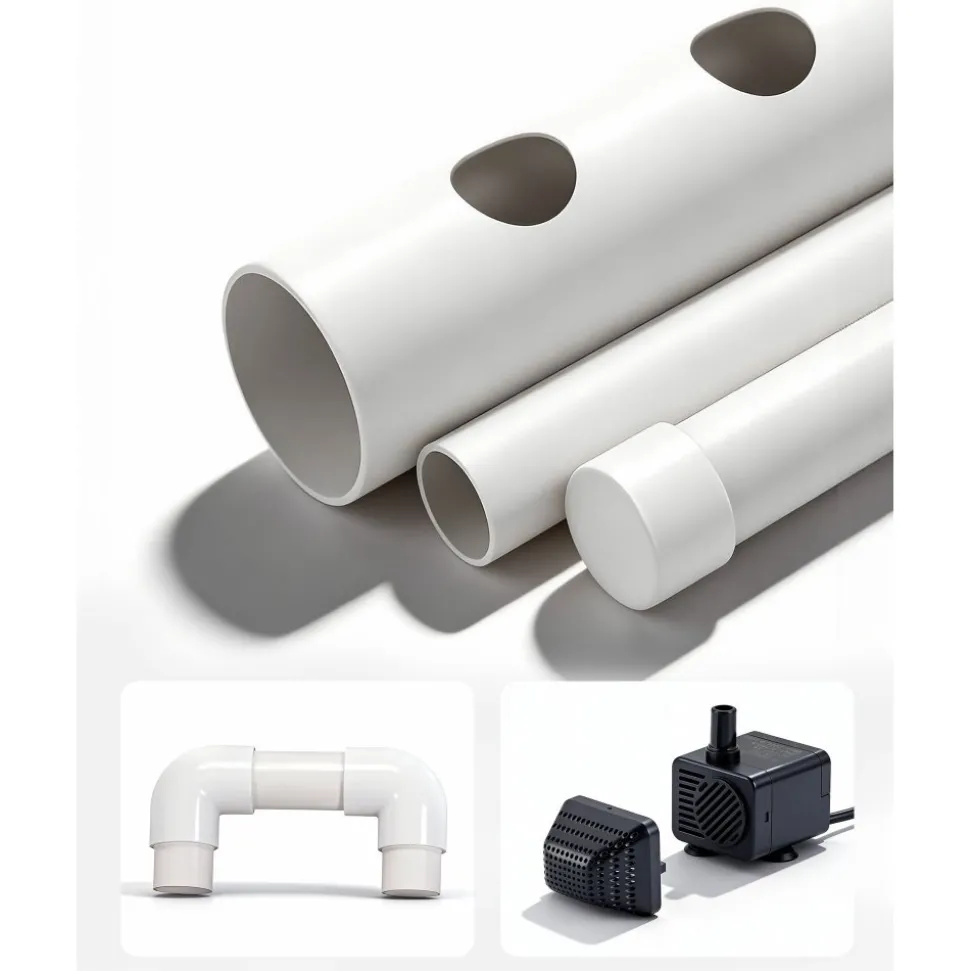 VEVOR Hydroponics Growing System Kit, 3-Tier 108 Sites UPVC Pipe Hydroponic Grow Kit with Timed Irrigation, Thickened Hydroponic Pipes, Indoor Home Garden Vegetable Planting Grow Kits for Fruit Herb