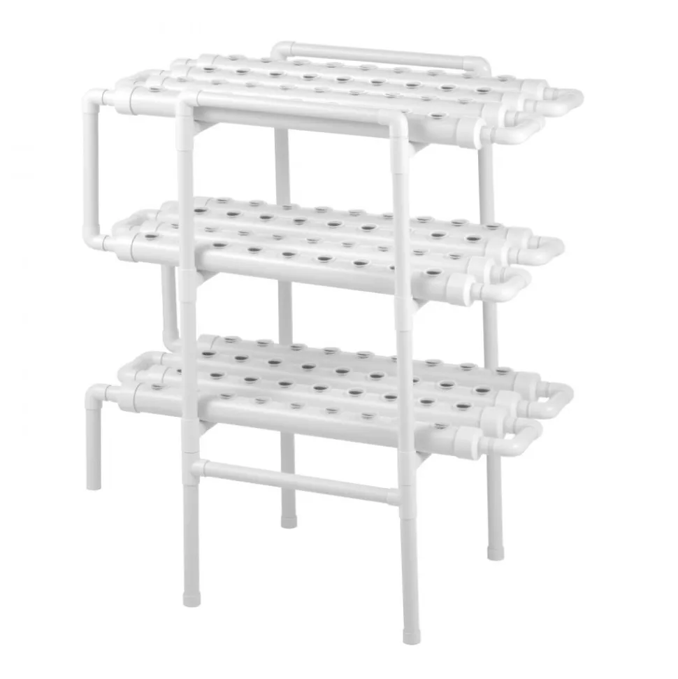 VEVOR Hydroponics Growing System Kit, 3-Tier 108 Sites UPVC Pipe Hydroponic Grow Kit with Timed Irrigation, Thickened Hydroponic Pipes, Indoor Home Garden Vegetable Planting Grow Kits for Fruit Herb