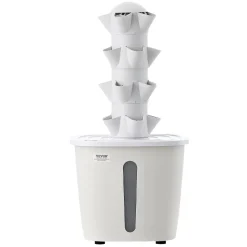 VEVOR Hydroponic Tower, 20 Pods 4 Tiers Hydroponics Growing System Kit, Vertical Home Hydronic Garden with 20L Water Tank & Pump, Planter Plants Germination Kit for Indoor Herbs, Fruits, Vegetables