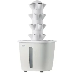 VEVOR Hydroponic Tower, 20 Pods 4 Tiers Hydroponics Growing System Kit, Vertical Home Hydronic Garden with 20L Water Tank & Pump, Planter Plants Germination Kit for Indoor Herbs, Fruits, Vegetables
