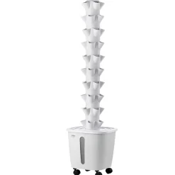 VEVOR Hydroponic Tower, 50 Pods 10 Tiers Hydroponics Growing System Kit with App Control & Casters, Vertical Home Garden with 20L Water Tank & Pump, Planter for Indoor Herbs, Fruits and Vegetables