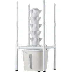 VEVOR Hydroponic Tower, 30 Pods 6 Tiers Hydroponics Growing System Kit with LED Grow Light & App Control, Vertical Home Garden with 20L Water Tank & Pump, Planter for Indoor Herbs, Fruits, Vegetables