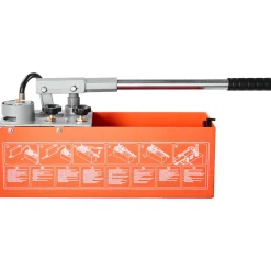 VEVOR Hydrostatic Test Pump 3 Gallon Hydraulic Manual Water Pressure Tester, Dual Valve Hydrostatic Water Pipe Leakage Pressure Test Pump Kit with Gauge & Tank, 0-50 Bar Range, for Pipeline, Heating