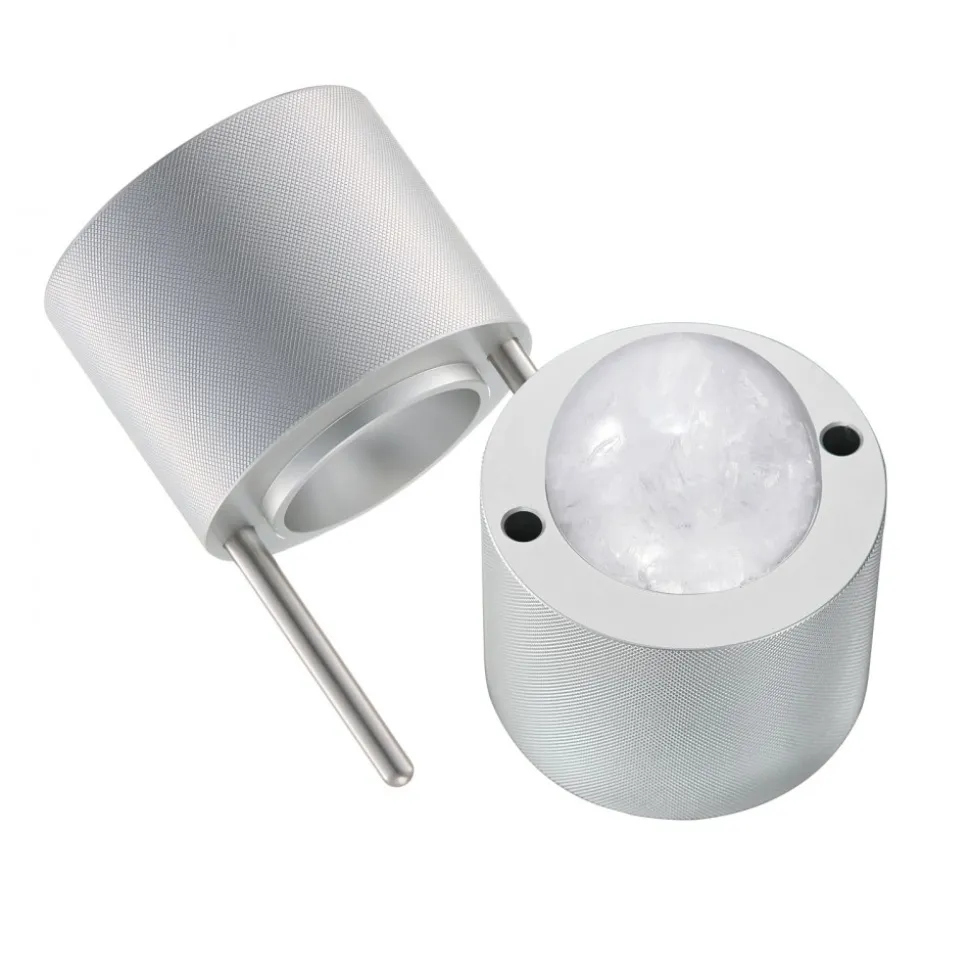 VEVOR Ice Ball Press, 2.1" Ice Ball Maker, Aviation Aluminum Ice Ball Press Kit for 53mm Ice Sphere, Ice Press with Tong and Drip Tray, for Whiskey, Cocktail, Bourbon, Scot on Party & Holiday