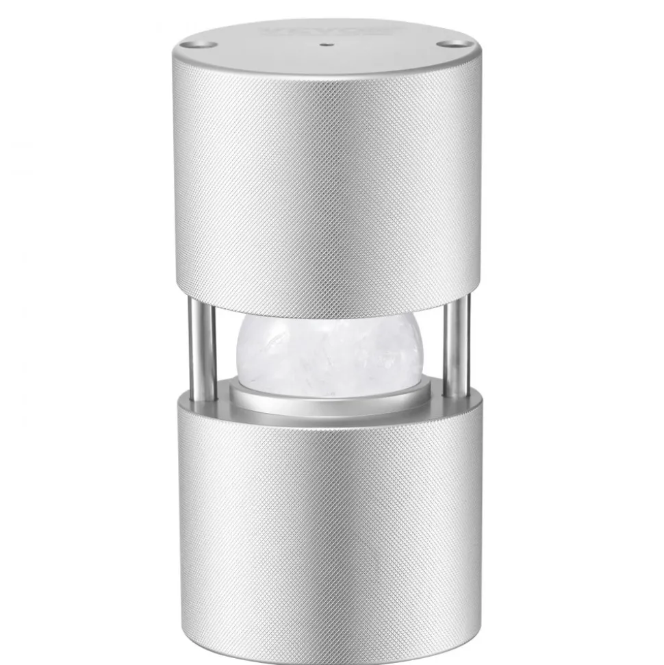 VEVOR Ice Ball Press, 2.1" Ice Ball Maker, Aviation Aluminum Ice Ball Press Kit for 53mm Ice Sphere, Ice Press with Tong and Drip Tray, for Whiskey, Cocktail, Bourbon, Scot on Party & Holiday