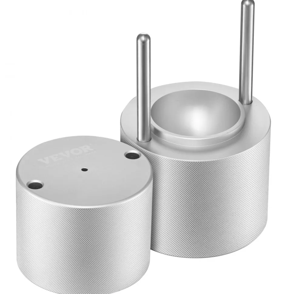 VEVOR Ice Ball Press, 2.1" Ice Ball Maker, Aviation Aluminum Ice Ball Press Kit for 53mm Ice Sphere, Ice Press with Tong and Drip Tray, for Whiskey, Cocktail, Bourbon, Scot on Party & Holiday