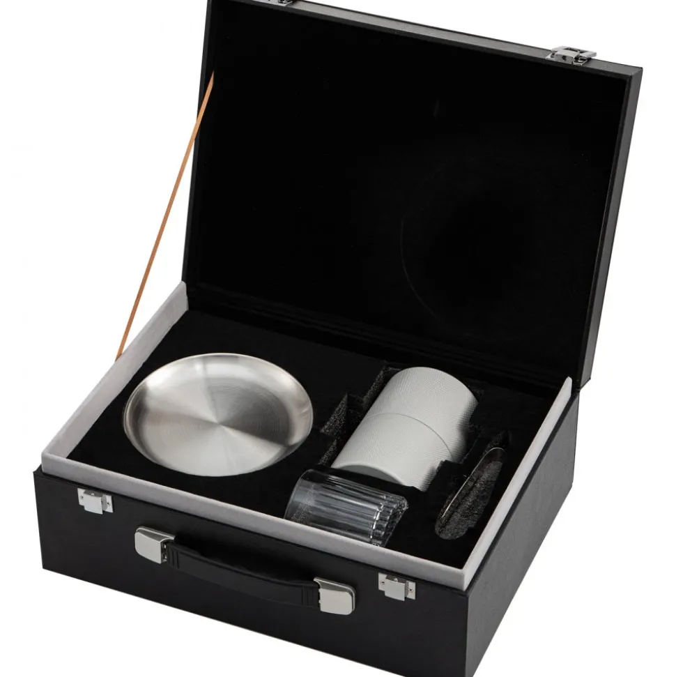 VEVOR Ice Ball Press Kit, Anodized 7075 Aluminum, with Silicone Moulds, Large Mat, Stainless Steel Tong & Two Glasses, Double Size Crystal Clear Rounds for Whiskeys, Cocktails on Parties & Holidays