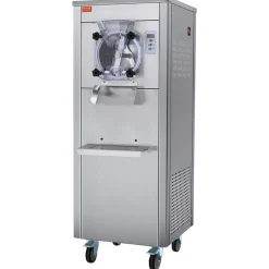 VEVOR Ice Cream Maker for Commercial Use, Produces 18 Liters per Hour, 1780W, Offers Single Flavor, Equipped with Wheels, 6L Stainless Cylinder, LED Display, Automatic Cleaning & Pre-cooling Functi
