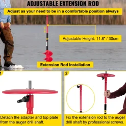 VEVOR Ice Drill Auger, 6