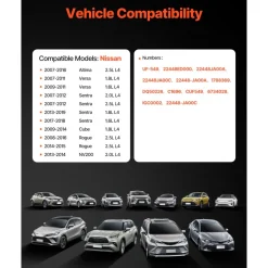 VEVOR Ignition Coil Pack and Spark Plugs, Set of 4, Compatible with Nissan Altima Versa Sentra Cube Rogue NV200 2.5L 2.0L 1.8L 1.6L L4, Replacement for 22448ED000 22448JA00A 22448JA00C 22448-JA00A