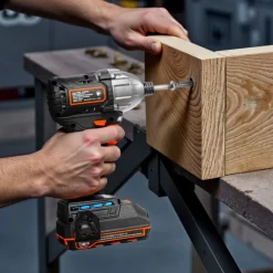 VEVOR Impact Driver, 1/4 Inch, 2800 RPM Max Speed, 20 V Brushless Motor, Electric Cordless Impact Driver Kit with Battery and Charger, 20 Bits, LED Work Light, for Furniture, Electrical, Home Repairs