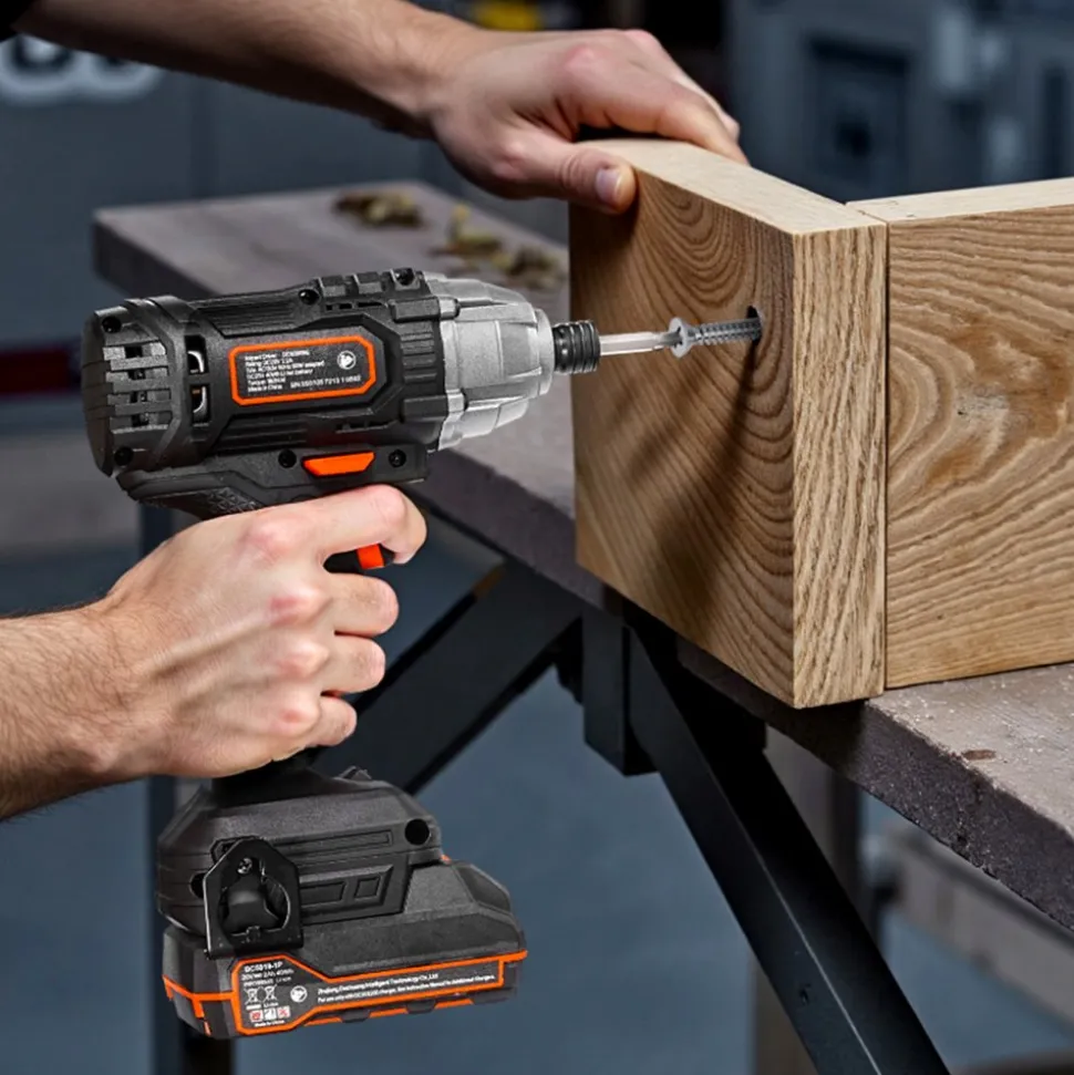 VEVOR Impact Driver, 1/4 Inch, 3000 RPM Max Speed, 12 V Brushless Motor, Electric Cordless Impact Driver Kit with Battery and Charger, 20 Bits, LED Work Light, for Furniture, Electrical, Home Repairs