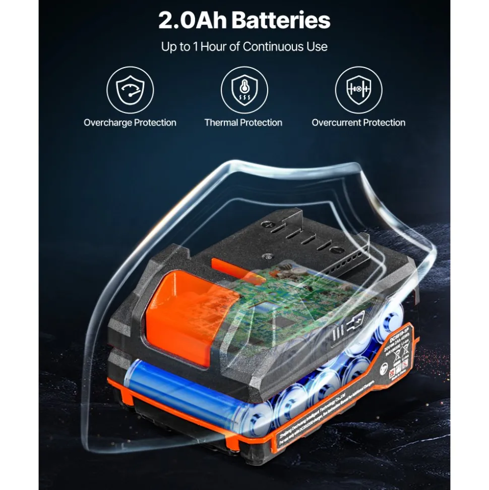 VEVOR Impact Driver, 1/4 Inch, 3000 RPM Max Speed, 12 V Brushless Motor, Electric Cordless Impact Driver Kit with Battery and Charger, 20 Bits, LED Work Light, for Furniture, Electrical, Home Repairs