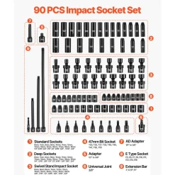 VEVOR Impact Socket Set, 3/8