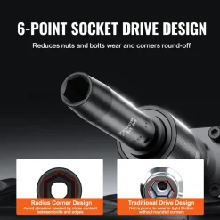 VEVOR Impact Socket Set with 1/2