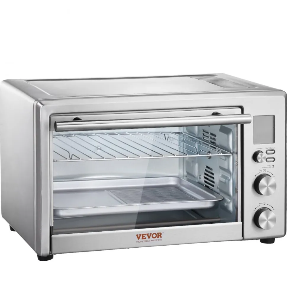 VEVOR 13-IN-1 Air Fryer Toaster Oven, 28L/29.6Qt Convection Oven, 1800W 2-Tier Toaster Ovens Countertop Combo with Wire Racks, Pizza Pan, Gloves, Home and Commercial Use
