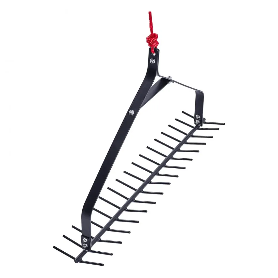 VEVOR 32 in Aquatic Weed Rake, 6.3 in Double Sided Lake Weed Rake, Lightweight Pond Weeds Cutter with 30ft Rope, No Assembly Required, Muck Lilypad Clearing Tool for Pond, Lake, Rivulet