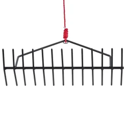 VEVOR 24 in Aquatic Weed Rake, 8.7 in Double Sided Lake Weed Rake, Pond Weeds Cutter with 30ft Rope, Tie Hole, No Assembly Required, Lightweight Muck Lilypad Clearing Tool for Pond, Lake, Rivulet