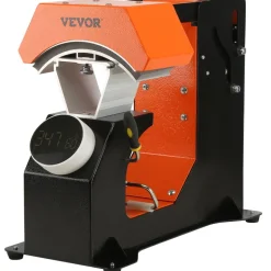 VEVOR 3-in-1 Auto Hat Heat Press with 3pcs Interchangeable Platens(6.6