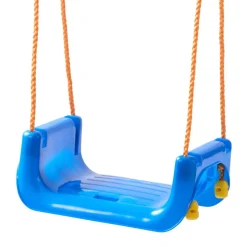VEVOR 3-in-1 Baby Swing Seat 300 lbs Capacity Toddler Swing Red/Yellow/Blue, for Indoor & Outdoor Playground, with Adjustable Ropes and Snap Hooks, Snug & Secure Detachable Infants to Teens Kids Seat