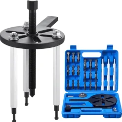 VEVOR 21-in-1 Bearing Puller Set, 21 PCS 3-Jaw Hook Puller for Internal External Bearings and Bearing Without Inner Shaft, Multifunctional Bearing Removal Tool with Heavy Duty Portable Storage Case