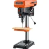 VEVOR 8 in Benchtop Drill Press, 2.5A Induction Motor, Tabletop Drilling Machine with 620 / 1140 / 1740 / 2340 / 3100 RPM Adjustable Speed, 0-45° Tilting Worktable, LED Work Light, for Wood Metal