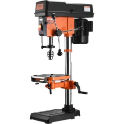 VEVOR 12 in Benchtop Drill Press, 5 Amp 120V, Variable Speed Cast Iron Bench Drill Press, 12 in Swing Distance 0-45° Tiltling Worktable with Laser Work Light, Tabletop Drilling Machine for Wood Metal