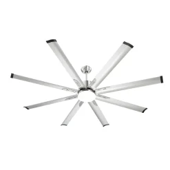 VEVOR 72 In Ceiling Fan with Light, 6-Speed Remote Control, Dimmable 3-Color Temperature, Reversible DC Motor, Low Profile Flush Mount Fan for Bedroom, Living Room, Indoor/Outdoor Use, Brushed Nickel