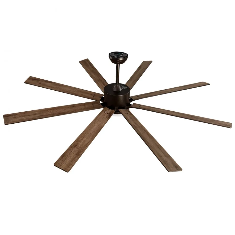 VEVOR 72 In Ceiling Fan with Light, 6-Speed Remote Control, Dimmable 3-Color Temperature, Reversible DC Motor, Modern Low Profile Flush Mount Fan for Bedroom, Living Room, Indoor/Outdoor Use, Coffee