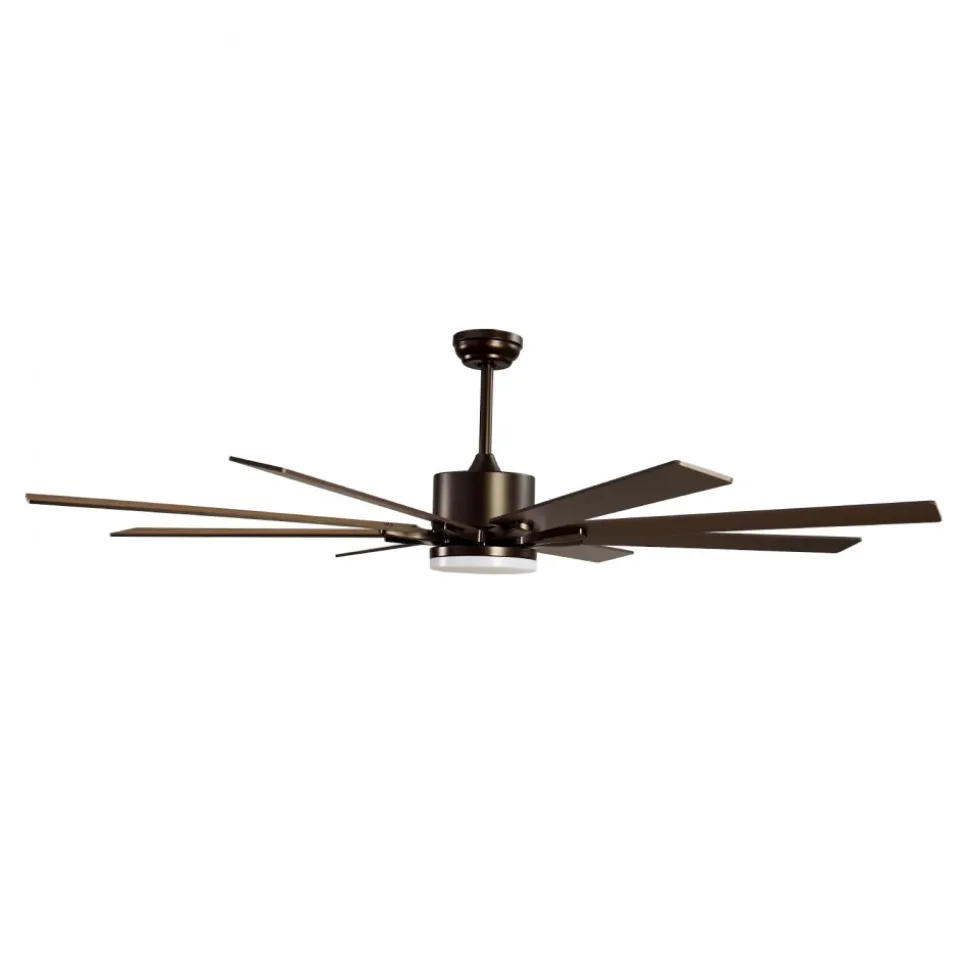 VEVOR 72 In Ceiling Fan with Light, 6-Speed Remote Control, Dimmable 3-Color Temperature, Reversible DC Motor, Modern Low Profile Flush Mount Fan for Bedroom, Living Room, Indoor/Outdoor Use, Coffee