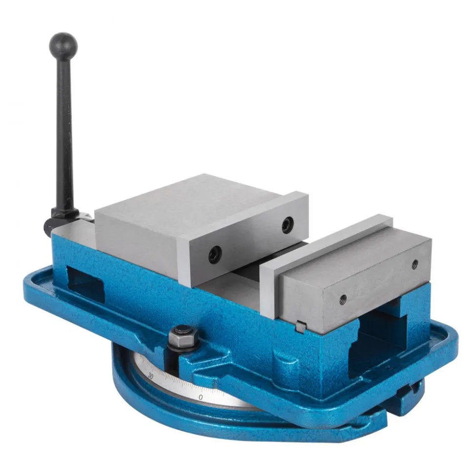 VEVOR 5 Inch ACCU Lock Down Vise Precision Milling Vice 5 Inch Jaw Width Drill Press Vise Milling Drilling Machine Bench Clamp Clamping Vice with 360 Degree Swiveling Base CNC Vise