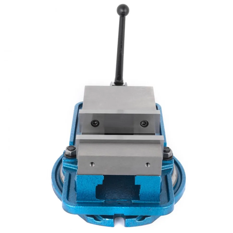 VEVOR 5 Inch ACCU Lock Down Vise Precision Milling Vice 5 Inch Jaw Width Drill Press Vise Milling Drilling Machine Bench Clamp Clamping Vice with 360 Degree Swiveling Base CNC Vise