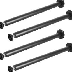 VEVOR 30 Inch Adjustable Desk Legs, Reinforced Steel Office Table Furniture legs Set of 4 for DIY, 1200 lbs Load Capacity Heavy Duty Desk Legs, Quick Instalation Legs with Adjustable Foot Cup Black