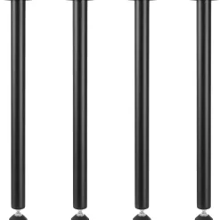 VEVOR 30 Inch Adjustable Desk Legs, Reinforced Steel Office Table Furniture legs Set of 4 for DIY, 1200 lbs Load Capacity Heavy Duty Desk Legs, Quick Instalation Legs with Adjustable Foot Cup Black