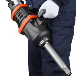 VEVOR 1 Inch Air Impact Wrench, Up to 5175 ft-lbs Beast Reverse Torque Output Pneumatic Impact Gun w/ 8 Inch Extended Anvil for Repairs and Maintenance of Heavy Duty Machinery / Semi-Truck / Bus