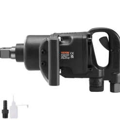VEVOR 1 Inch Air Impact Wrench, Up to 2730 ft-lbs Reverse Torque Output 1" Pneumatic Impact Gun Lightweight w/ 2 Handles for Heavy Duty Repairs and Maintenance
