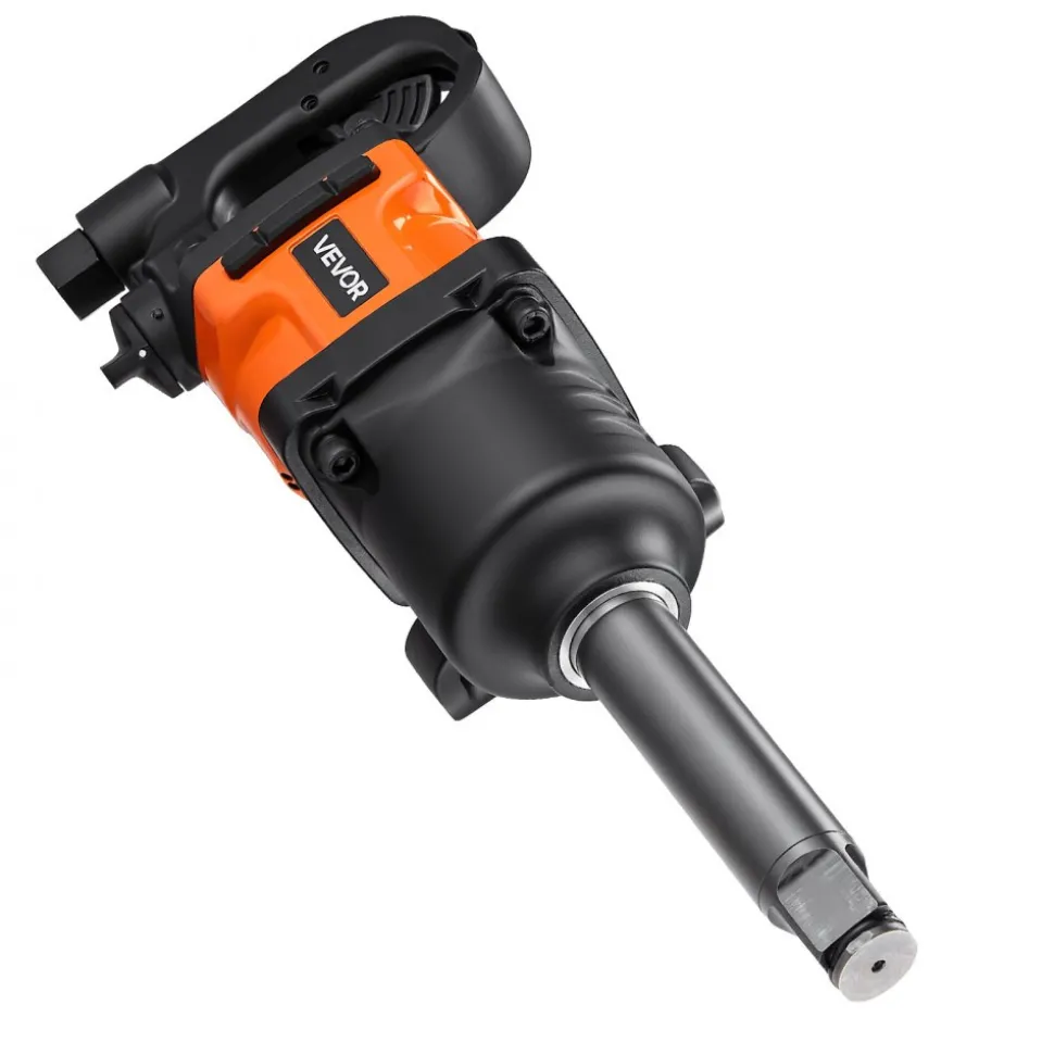 VEVOR 1 Inch Air Impact Wrench, Up to 1800 ft-lbs Nut-Busting Torque, 18.7 lbs Lightweight Pneumatic Impact Gun with 6" Extended Anvil for Heavy Duty Repairs and Maintenance
